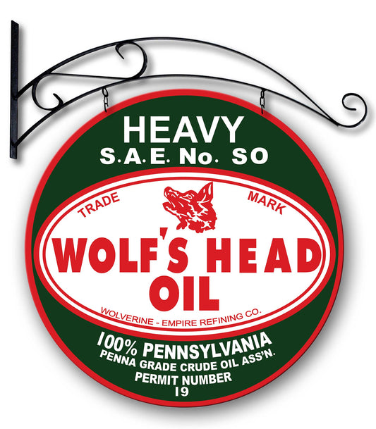 Wolfs Head Dbl Sided W Hanger 24 X 24