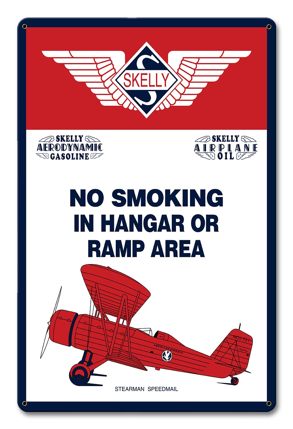 Skelly No Smoking 12 X 18