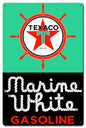 Texaco Marine White 16 X 24