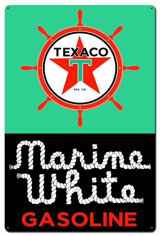 Texaco Marine White 24 X 36