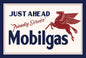Mobilgas Service Ahead 24 X 16