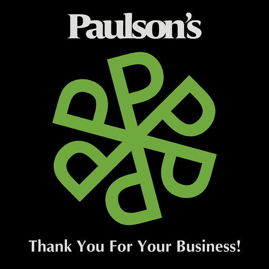Paulsons Thank You Black 11 X 11