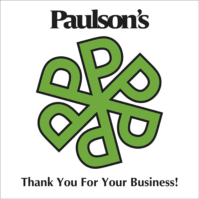 Paulsons Thank You White 11 X 11