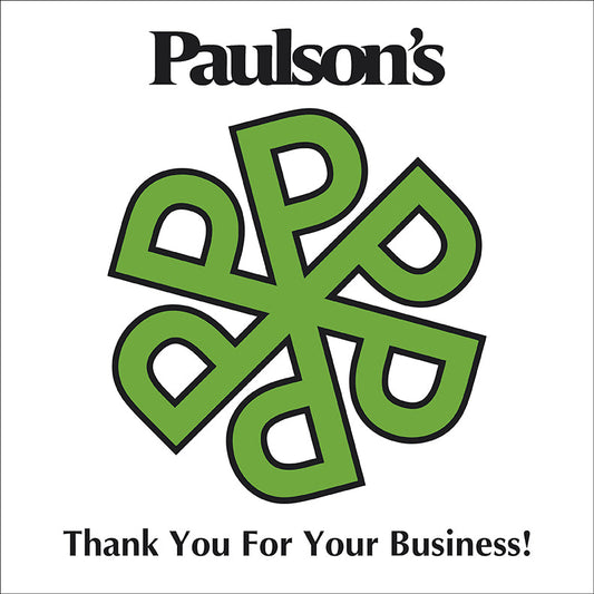 Paulsons Thank You White 11 X 11
