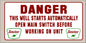 Danger Sinclair 24 X 12