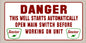 Danger Sinclair 40 X 20