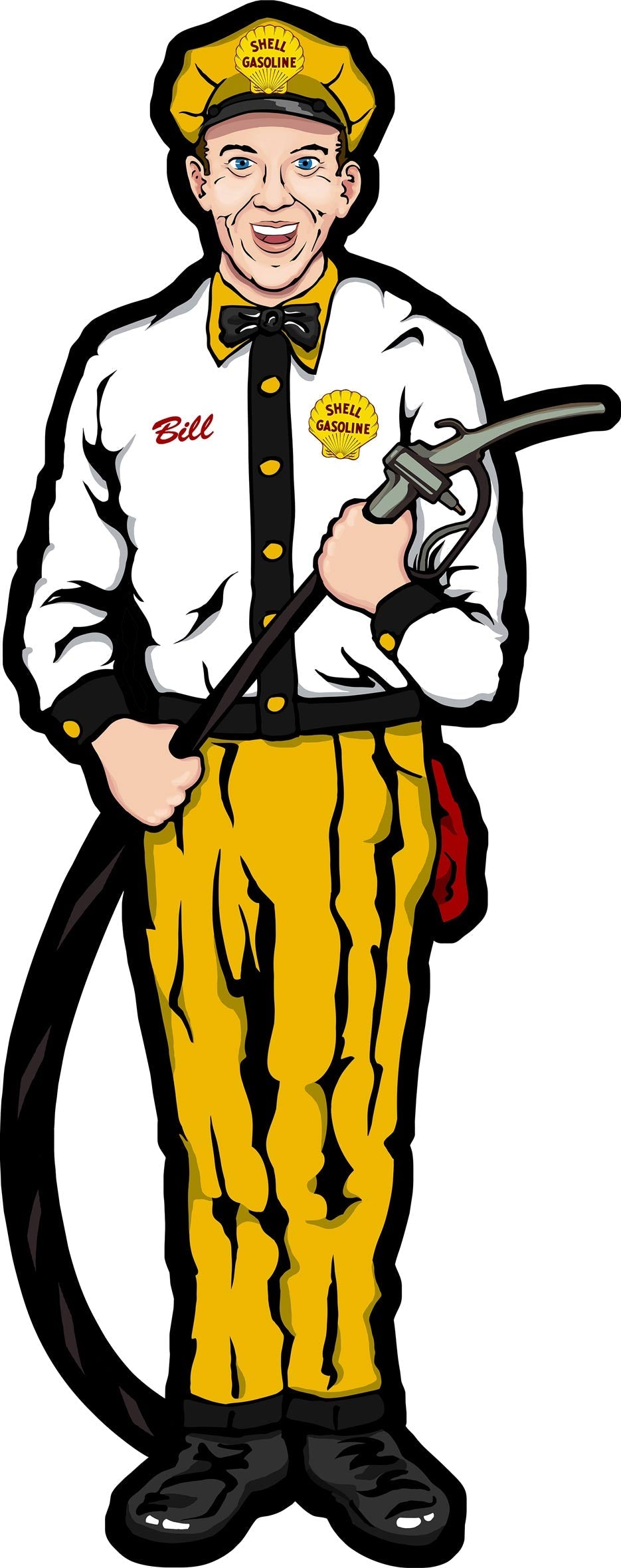 Gas Station Attendant Shell 47X18