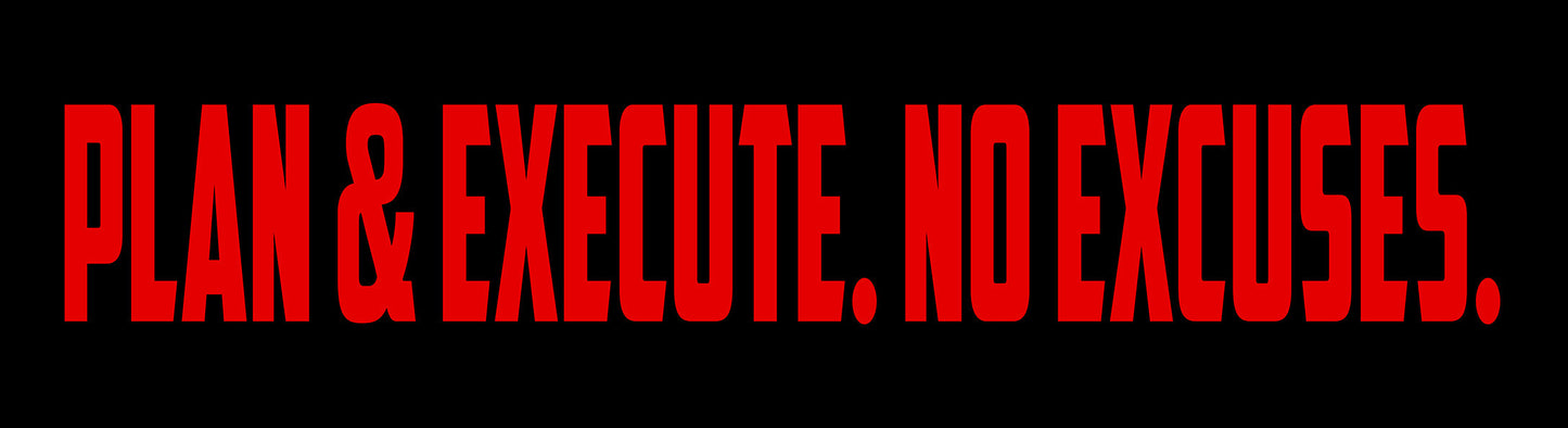 Plan And Execute 30 X 8