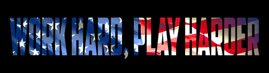Work Hard Play Harder 30 X 8