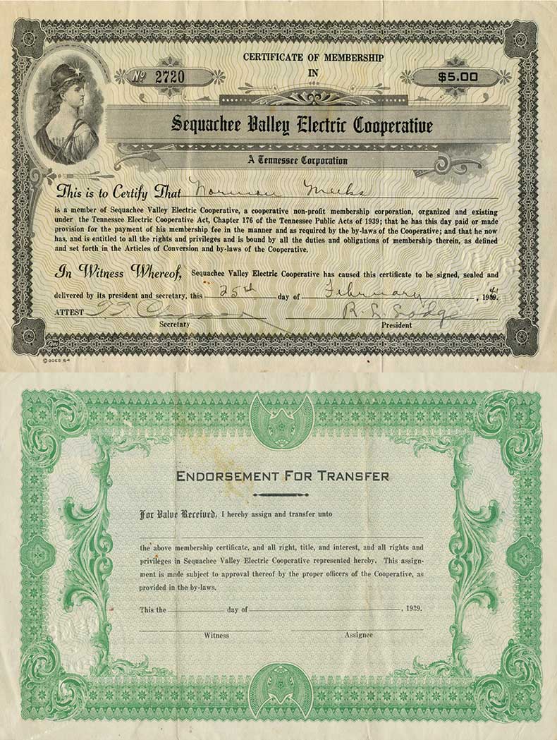 1941 Svec Certificate 12 X 16