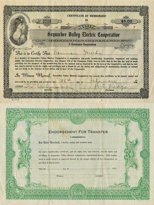 1941 Svec Certificate 12 X 16