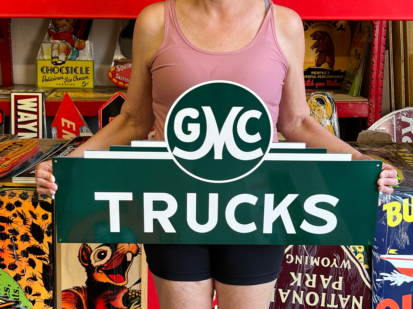 GMC Trucks Vintage Style Metal Sign