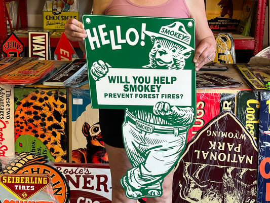 Will You Help Smokey Vintage Style Metal Sign