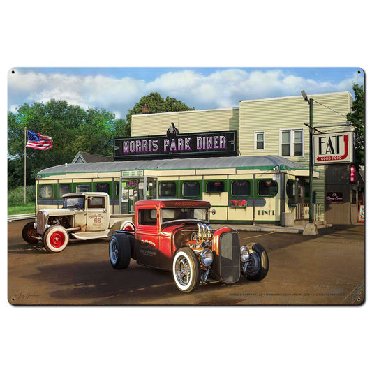 Diner And Rat Rods 36 x 24