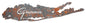 Grumman Li Map Rusted 27 X 6