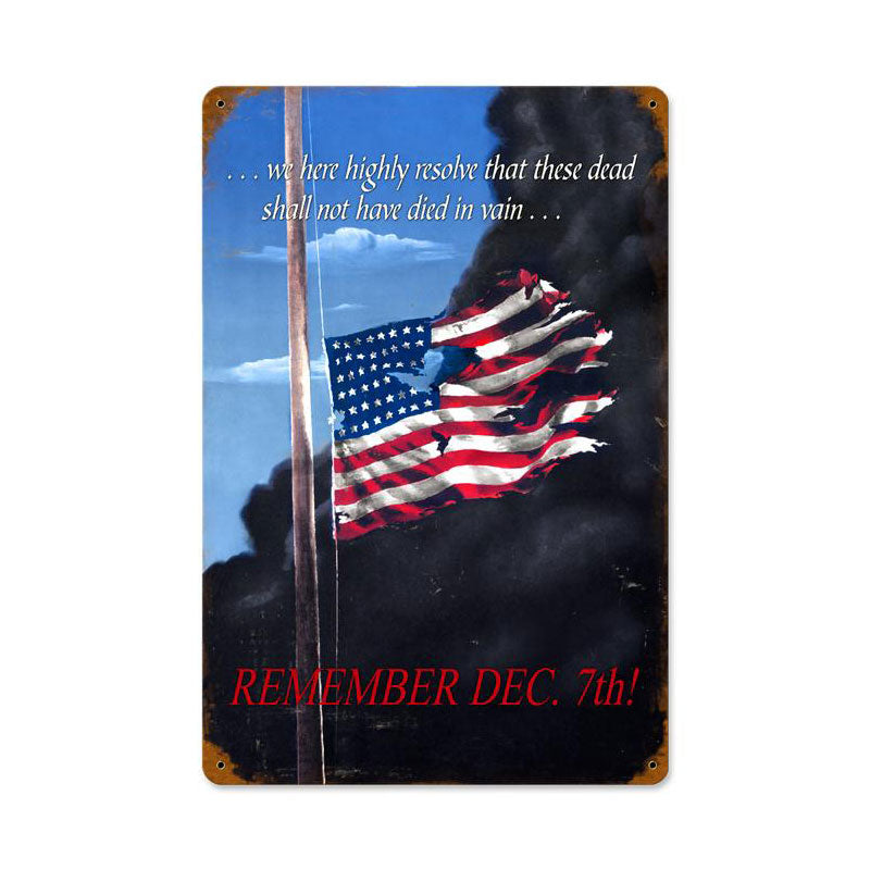 Remember Dec 7Th 18 x 12