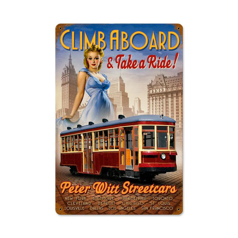 Street Car Pinup 18 x 12