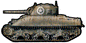 Sherman Tank 20 X 10
