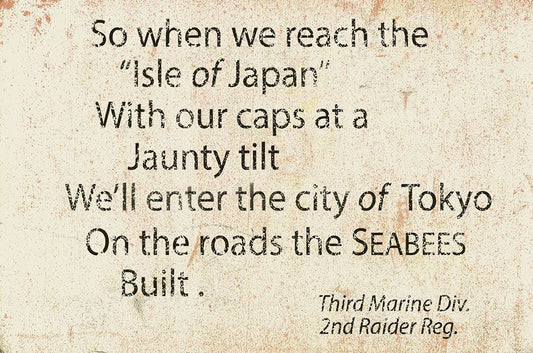 Quote Seabees Rust 12 X 18