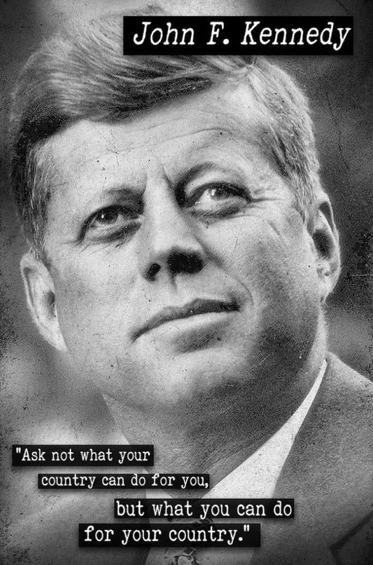 Jfk Quote 12 X 18