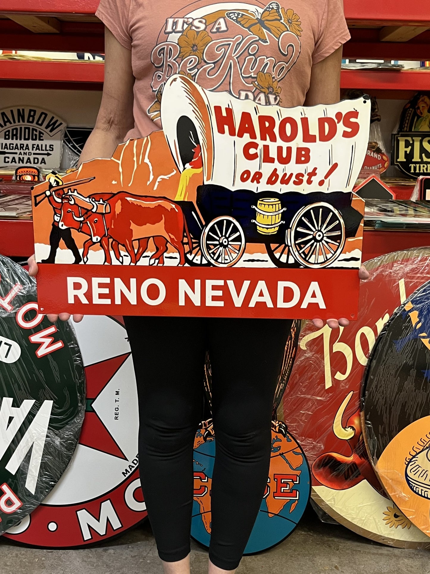Harolds Club Vintage Style Metal Sign