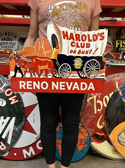 Harolds Club Vintage Style Metal Sign