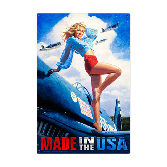 Made In The Usa Vintage Style Metal Sign 24 x 36