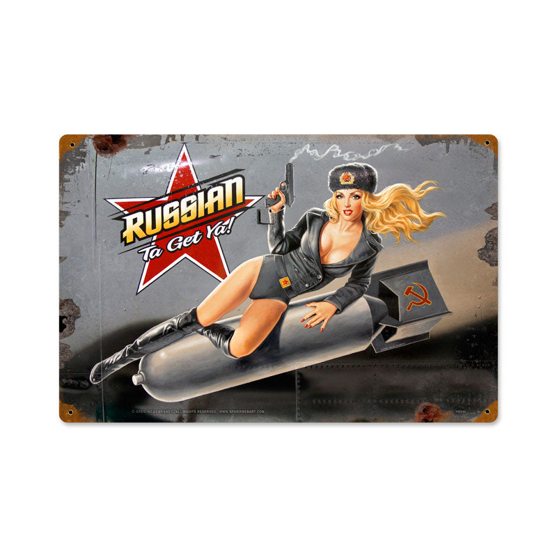 Russian Nose Art 18 x 12
