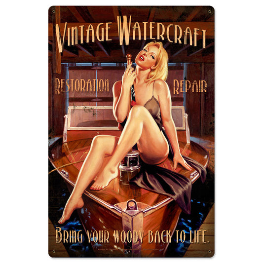 Watercraft Vintage Style Metal Sign 24 x 36