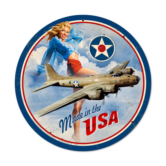 Made In The Usa Vintage Style Metal Sign 14 x 14