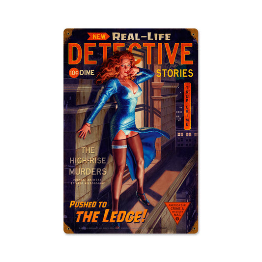 The Ledge Vintage Style Metal Sign 12 x 18