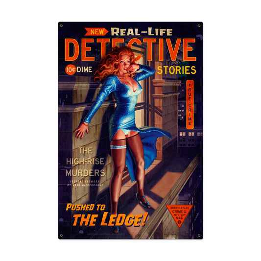 The Ledge Vintage Style Metal Sign 24 x 36