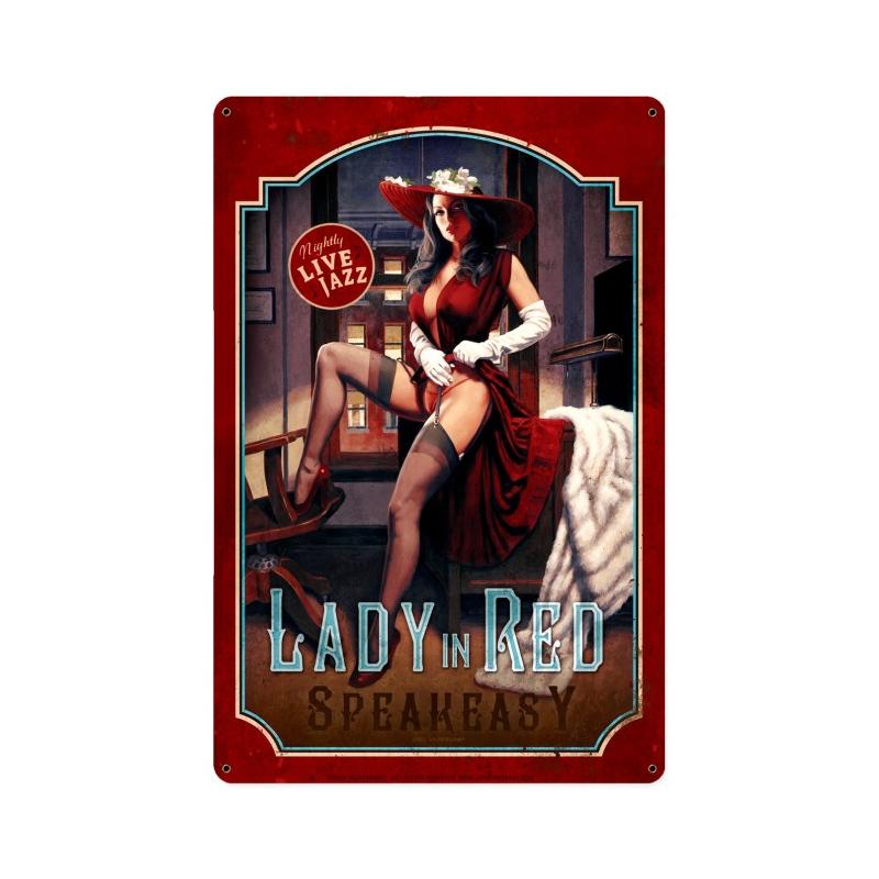 Lady In Red 12 x 18