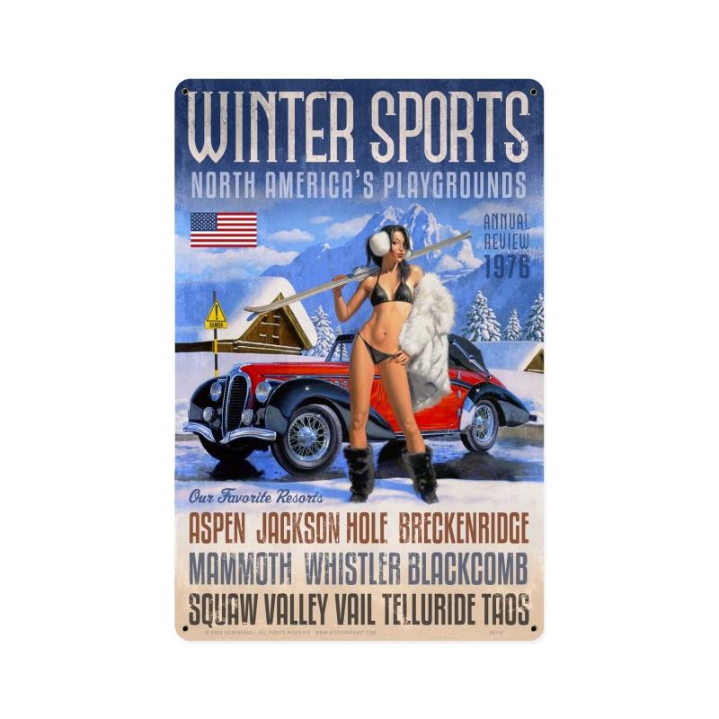 Winter Sports 12 x 18