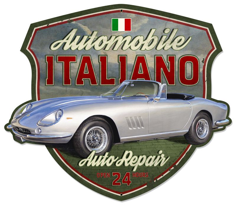 Automobile Italiano Shield 18 X 16
