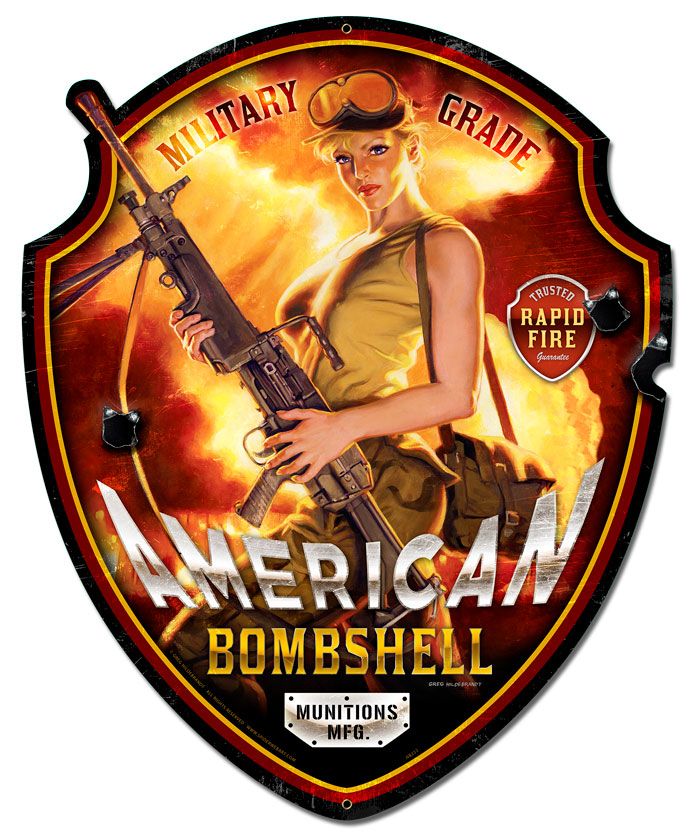 American Bombshell Shield 23 x 28