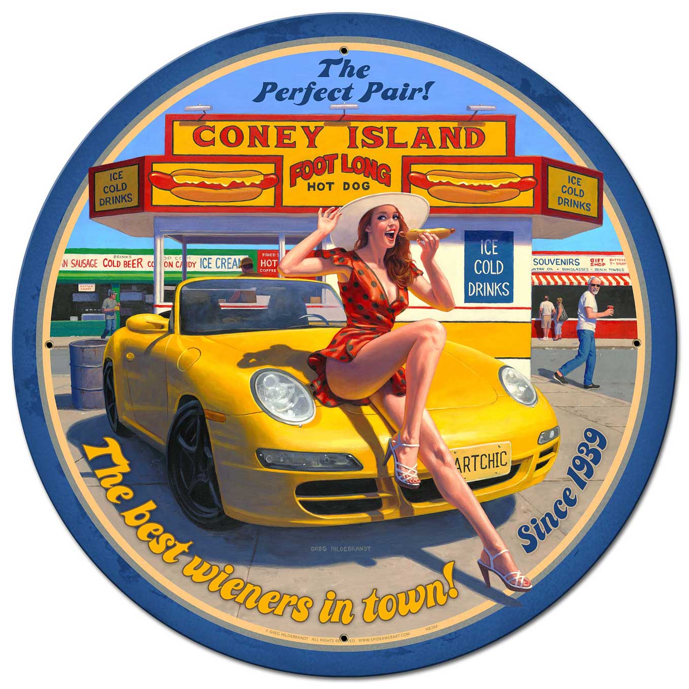 Coney Island 28 x 28
