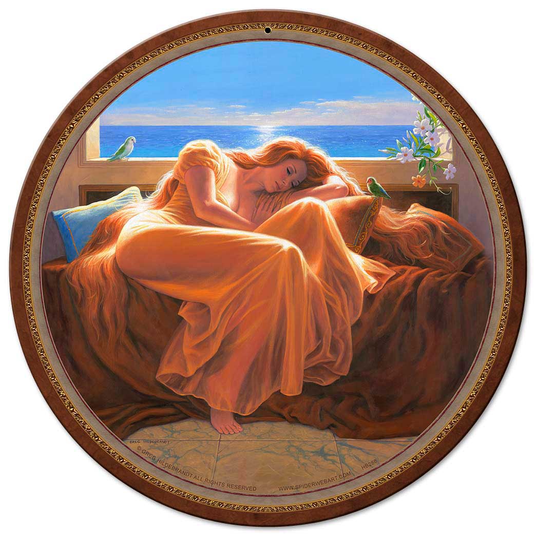 Flaming June 14 x 14