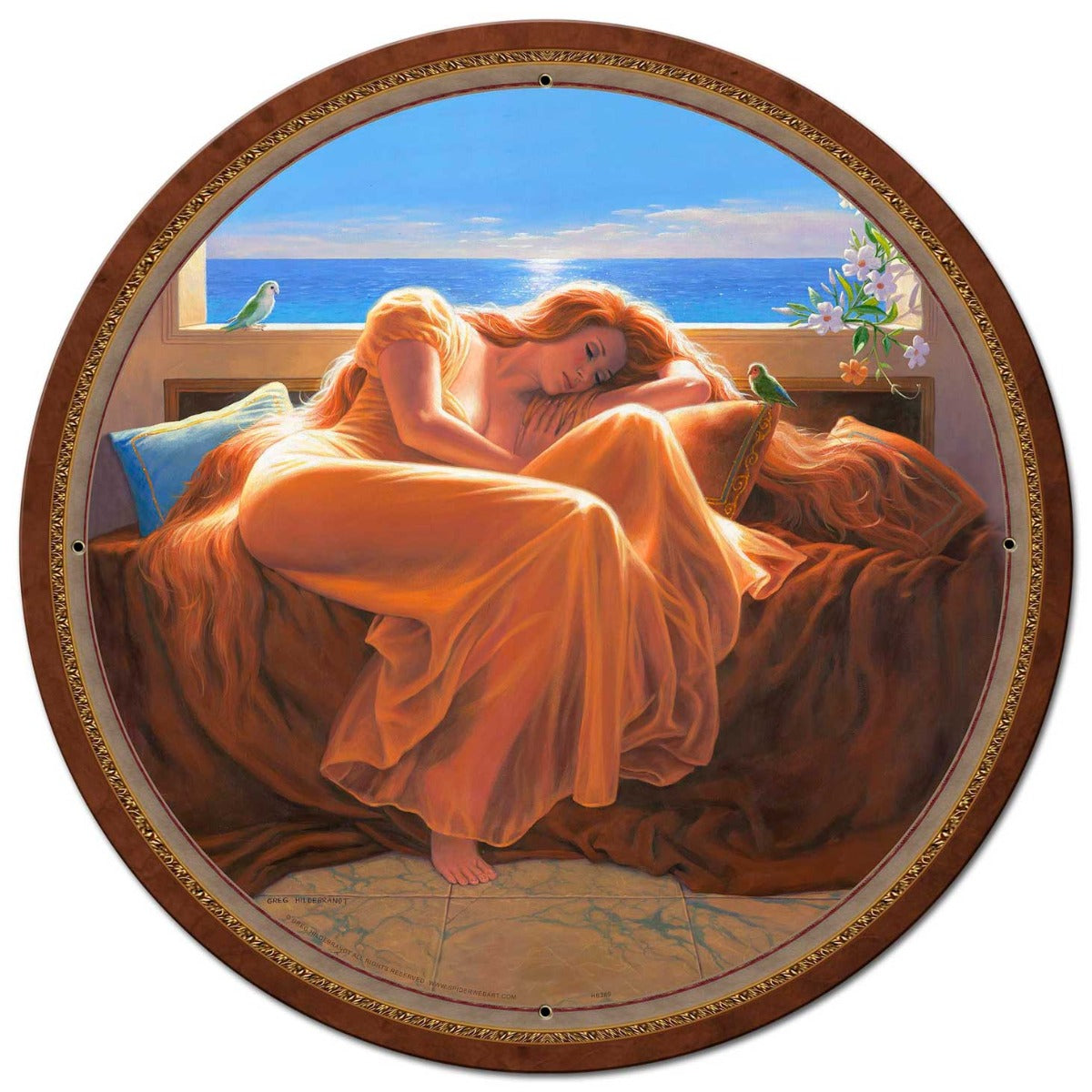 Flaming June 28 x 28