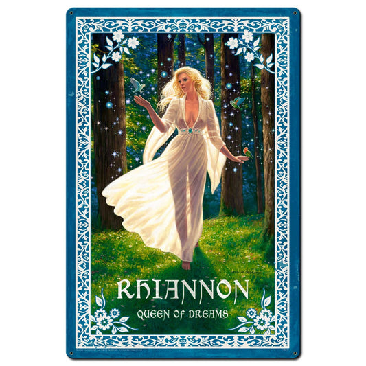 Rhiannon Goddess Vintage Style Metal Sign 24 x 36