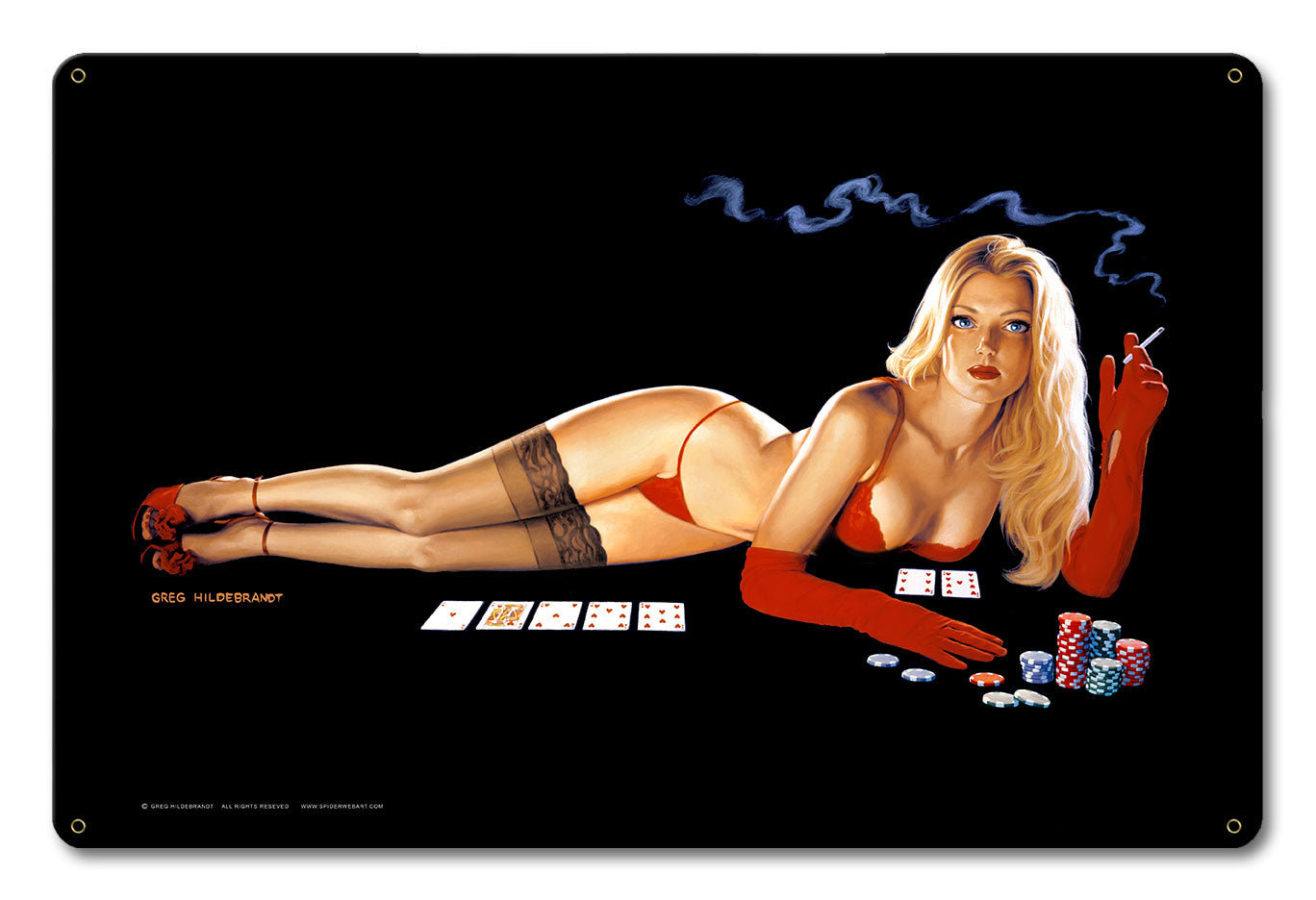 Red Light Poker 18 x 12