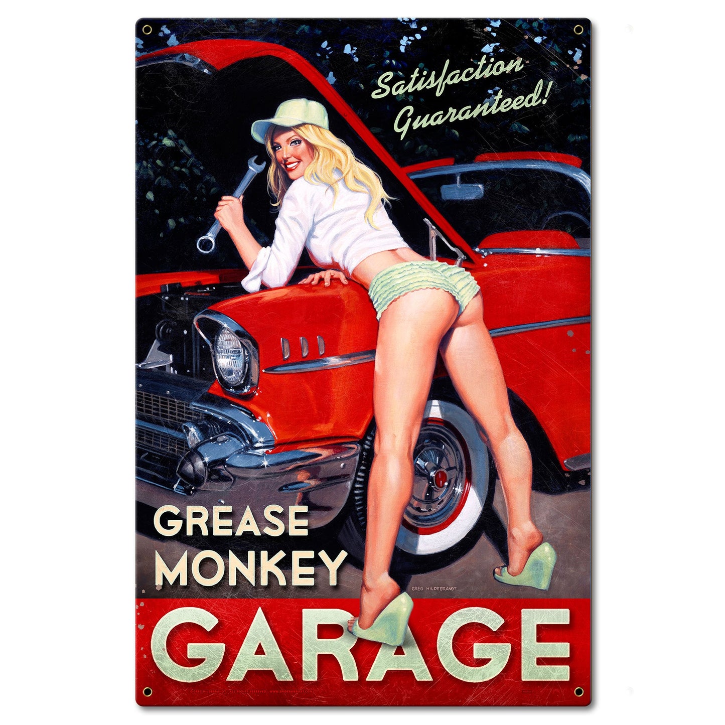 Grease Monkey Garage 16 x 24