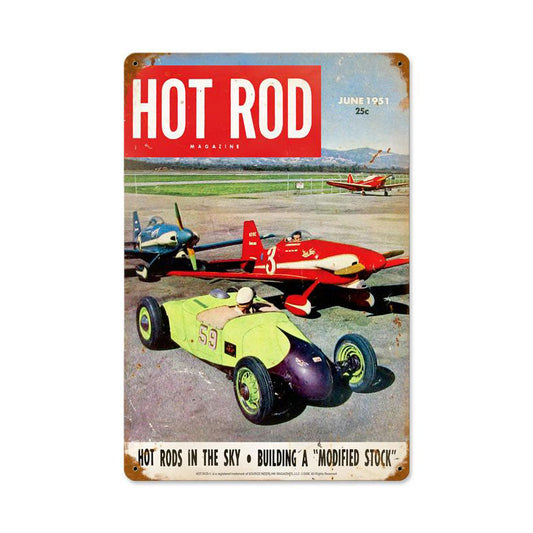 Hot Rods In The Sky (Jun. 1951) 12 x 18