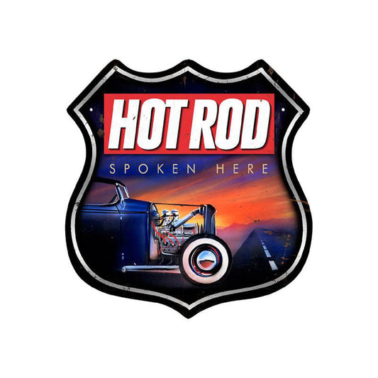 Hot Rod Spoken Here 15 x 15