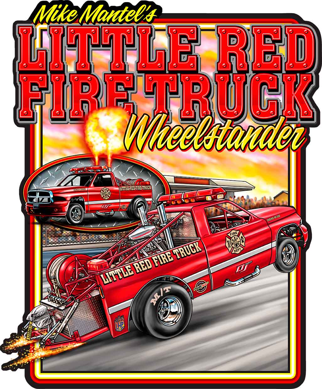 Little Red Firetruck 14 X 17