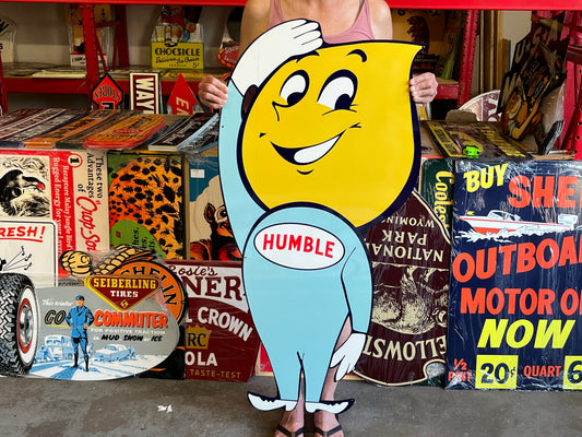 Humble Oil Boy Vintage Style Metal Sign