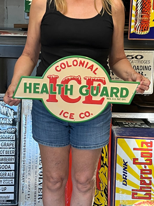 Colonial Ice Company Vintage Style Metal Sign