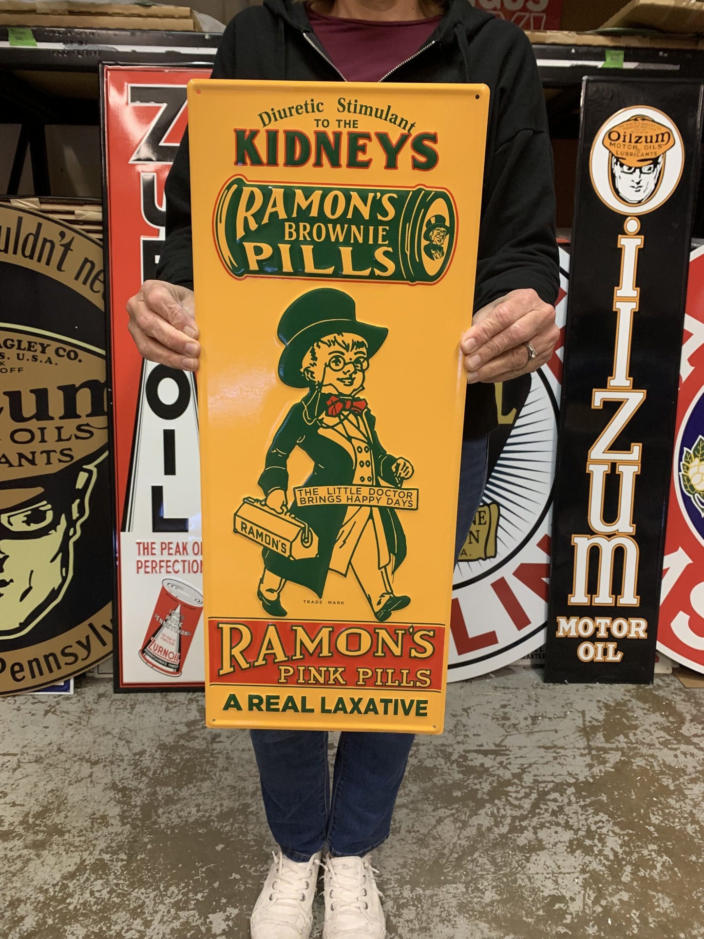 Ramons Kidney Pills Vintage Style Metal Sign