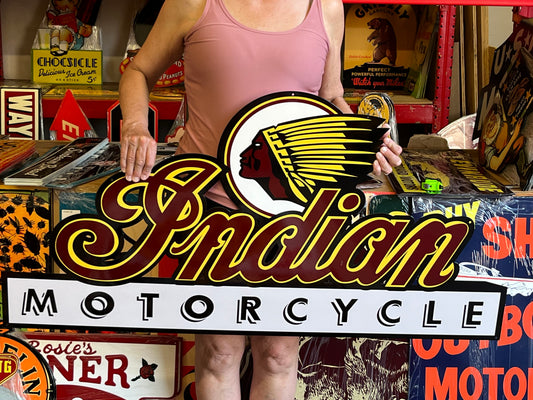 Indian Motorcycles Vintage Style Metal Sign