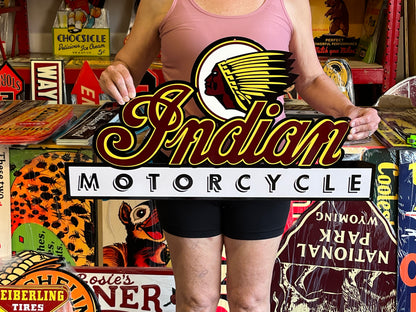 Indian Motorcycles Vintage Style Metal Sign
